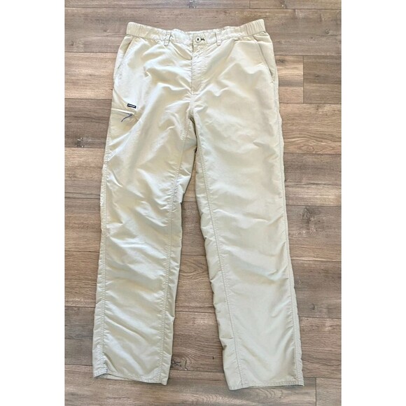 Patagonia Guidewater II Pants Mens L X 32 Stone Tan Hiking Stretch Lightweight - Picture 1 of 9